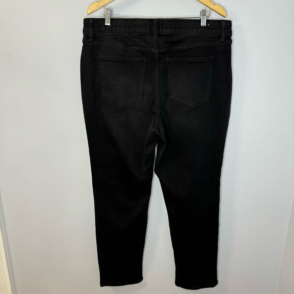 LULAROE Magic Waist Stretch Black Jeans High Rise Style L-161367 Size 36 - Picture 9 of 12
